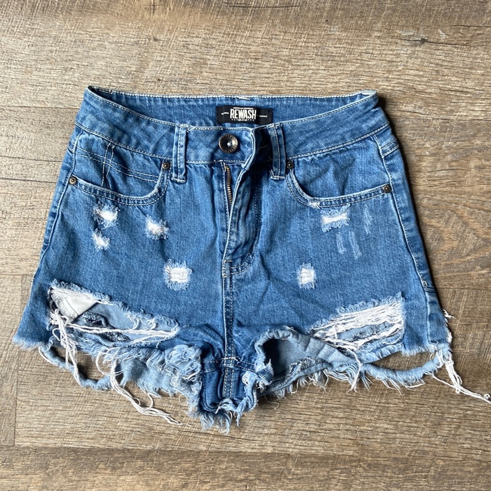3/$30 | Distressed Denim Shorts with Butt Rips